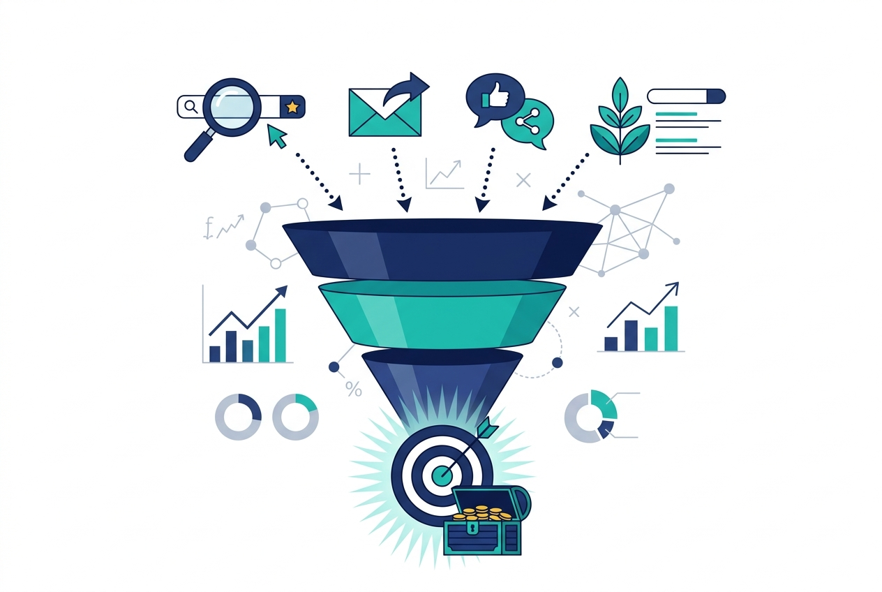 Featured image for Attribution Modeling in Digital Marketing: A Complete Guide for 2025