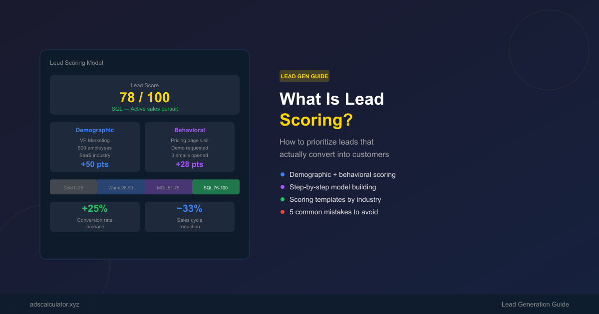 Featured image for What Is Lead Scoring? How to Prioritize Leads That Actually Convert